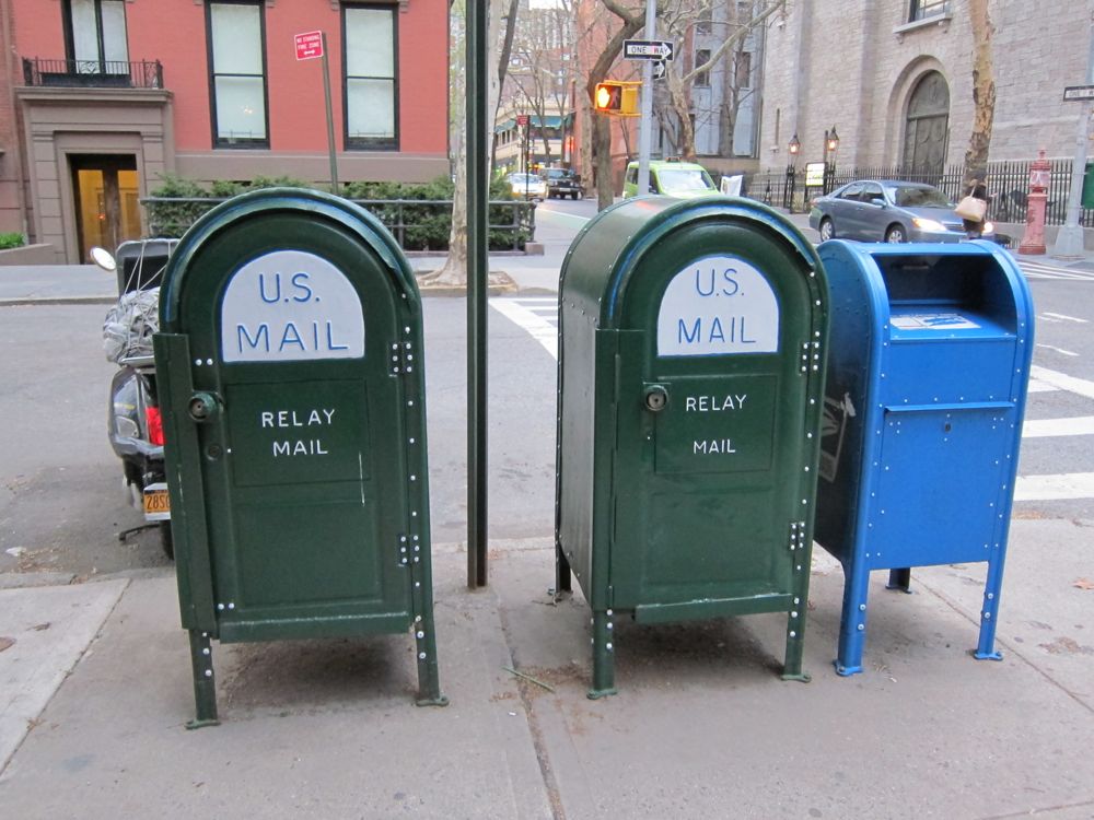 mail boxes.